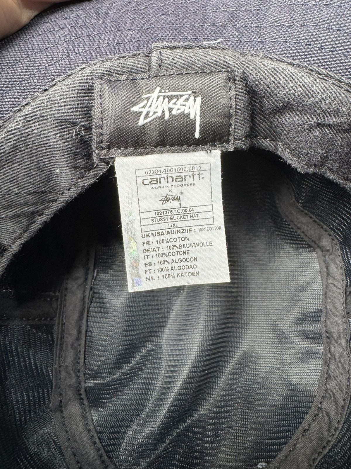 Carhartt × Stussy Bucket hat Size ONE SIZE - 8 Thumbnail
