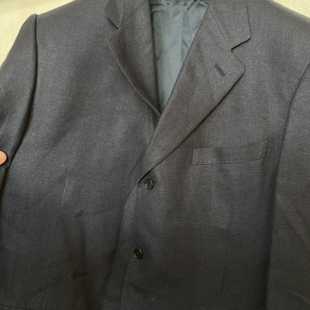 Canali 56 R 7 Canali Wool silk button Blazer jacket bomber old luxu Size US XL / EU 56 / 4 - 8 Thumbnail