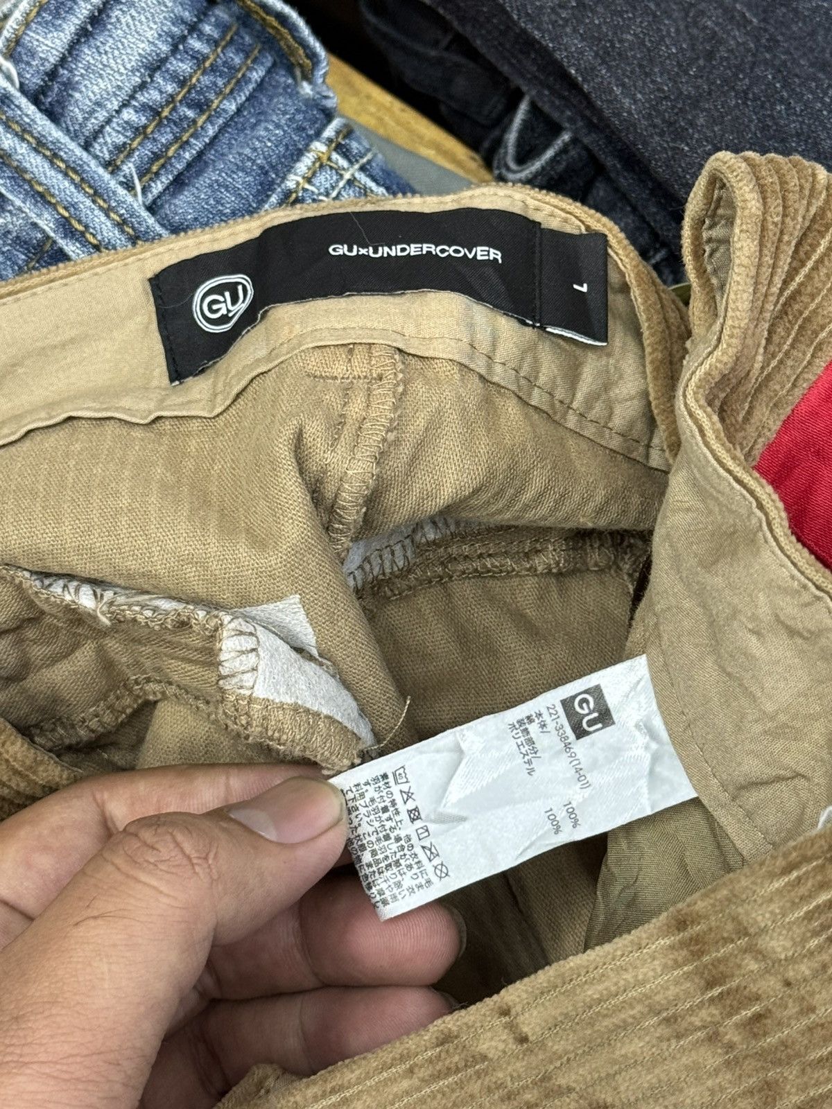 Jun Takahashi × Undercover GU UNDERCOVER CORDUROY PANTS FLARE Size US 30 / EU 46 - 11 Thumbnail