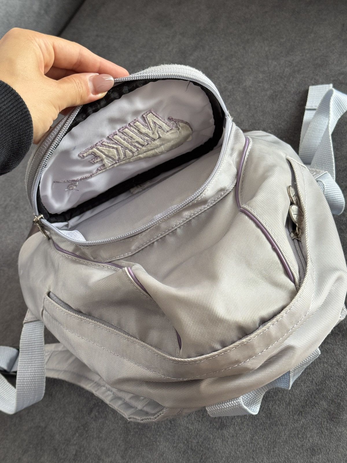 Vintage Vintage Y2K Nike Multi pocket Backpack Size ONE SIZE - 10 Thumbnail