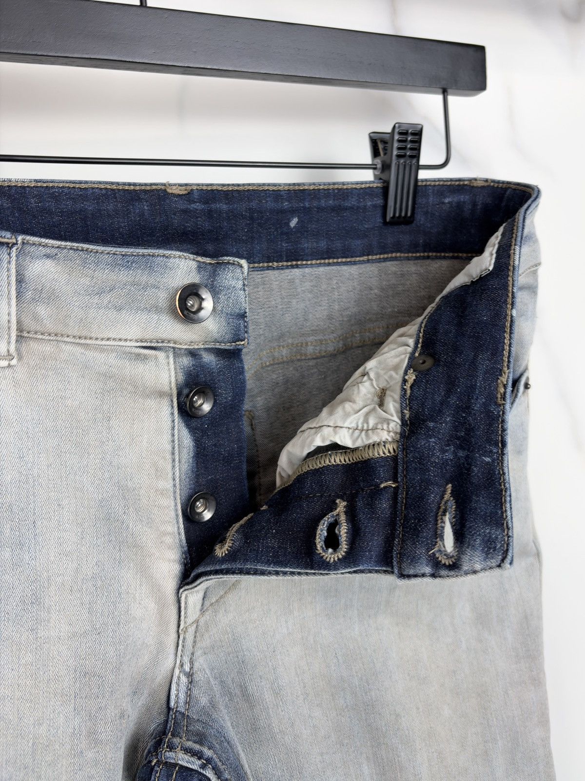Rick Owens SS17 Rick Owens Stretch Hustler Skinny Detroit Denim Jeans Size US 26 / EU 42 - 6 Thumbnail