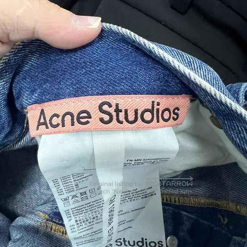 Acne Studios Acne Studios Distressed Destroyed Denim Shorts Size 24" / US 00 / IT 34 - 4 Thumbnail