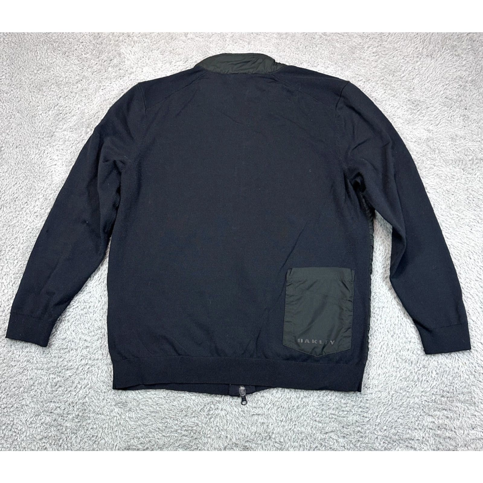 Oakley VINTAGE Oakley Jacket Mens L Black Wool Blend Softshell Hybrid Golf Warm Size US L / EU 52-54 / 3 - 2 Thumbnail