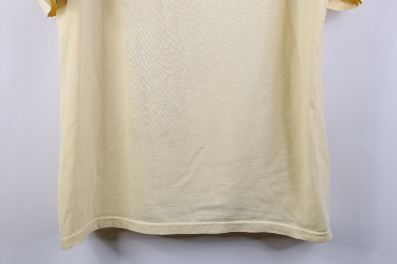 Vintage Vintage 90s Streetwear Babydoll Butterfly Art T-Shirt Yellow Size XL / US 12-14 / IT 48-50 - 3 Thumbnail