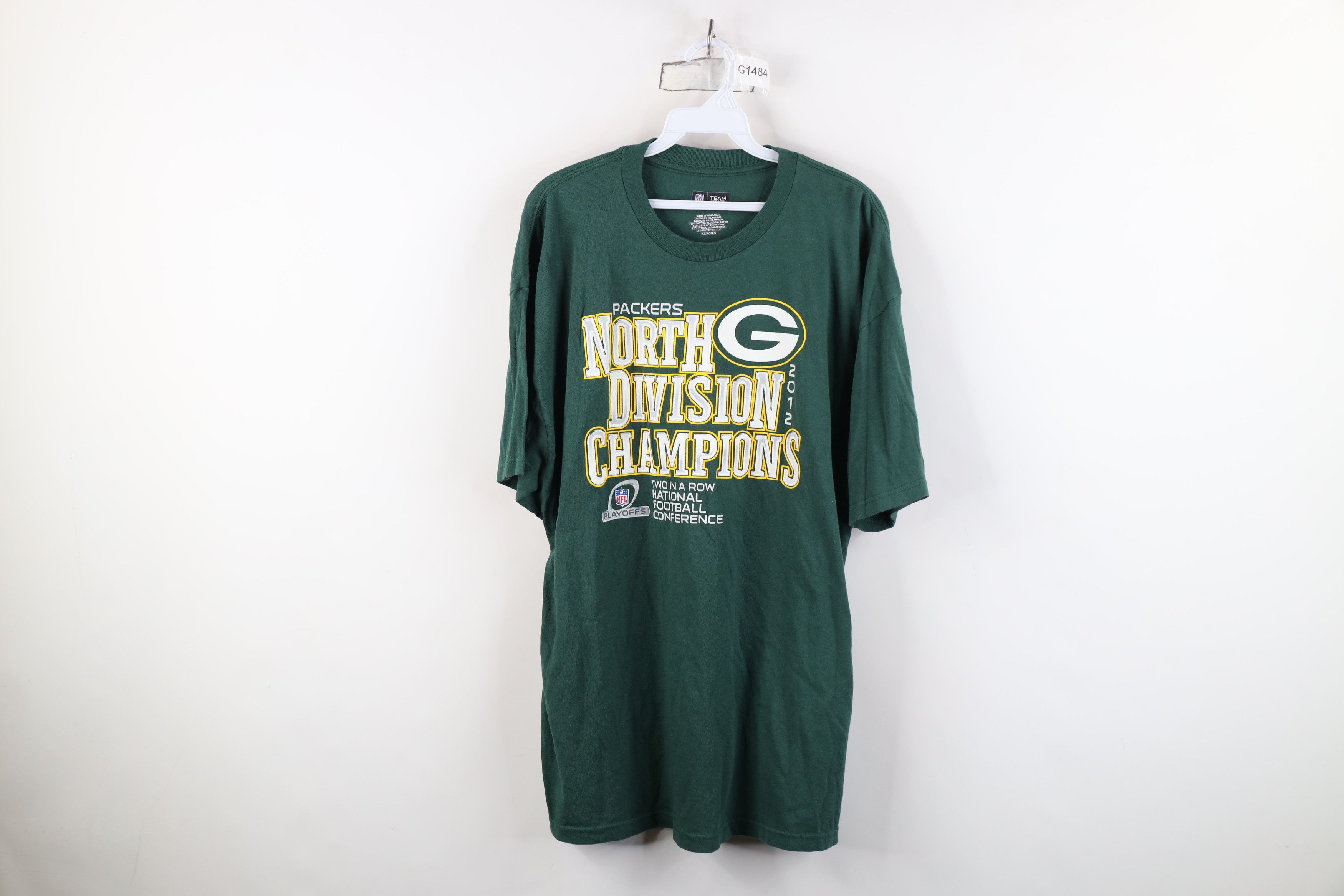 Vintage Y2K Division Champs Green Bay Packers Football T-Shirt Green Size US XL / EU 56 / 4 - 1 Thumbnail