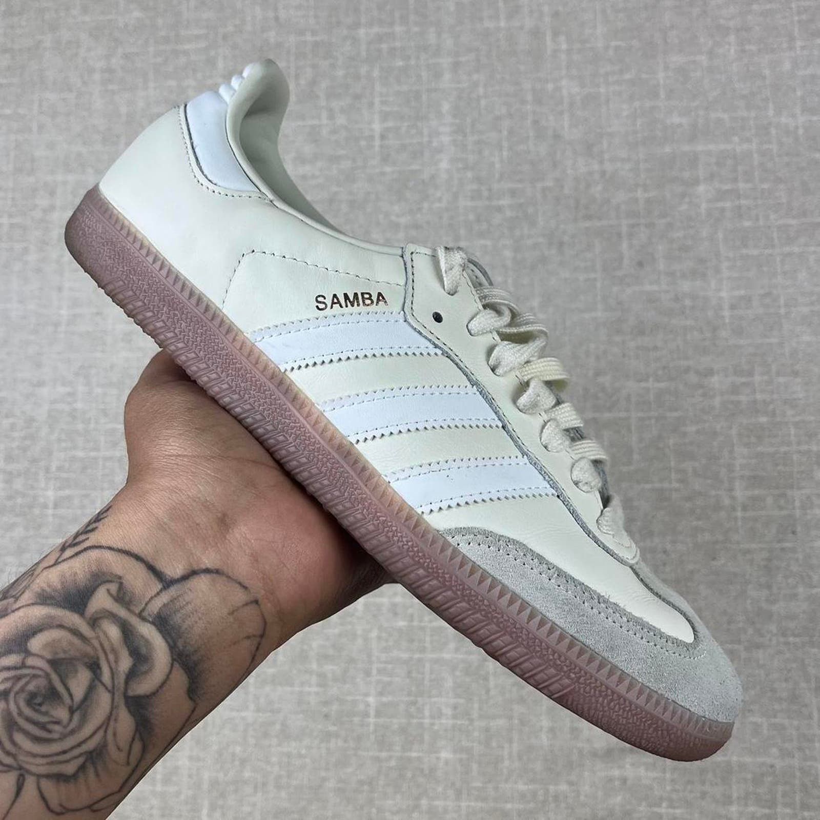 image of Adidas Samba OG “Cream" Shoes, Women's (Size 8.5)