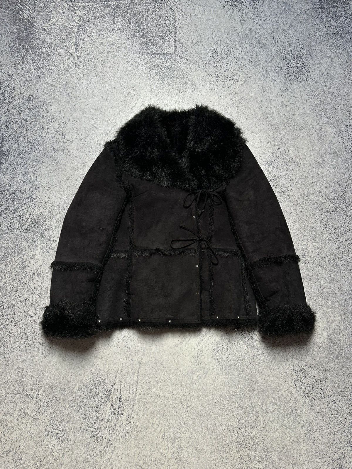 If Six Was Nine Vintage 90s Balmain Faux Fur Coat Women Y2K Awant Garde Size S / US 4 / IT 40 - 1 Thumbnail