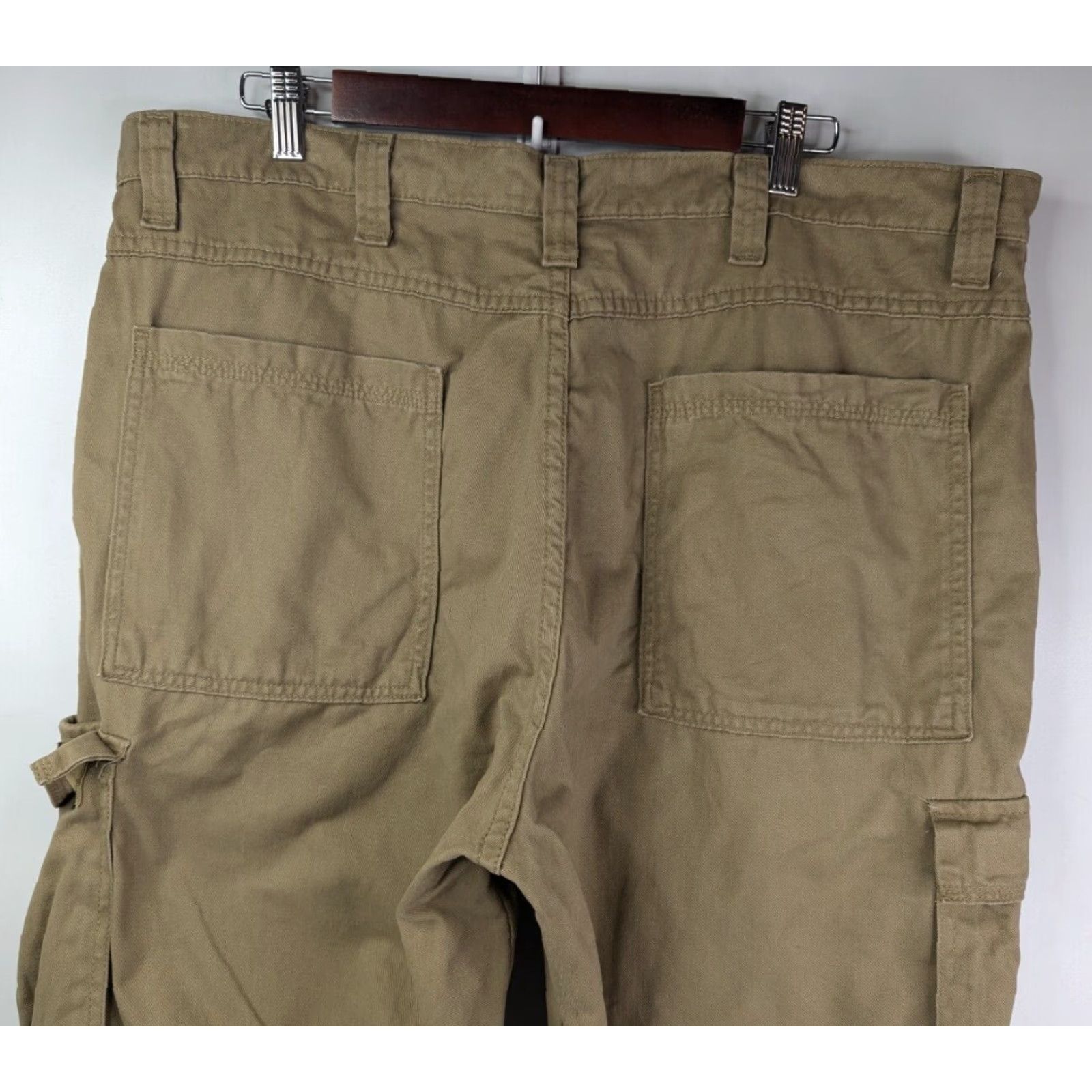 Wrangler Wrangler Legacy Cargo Beige Twill Pants Men 40x32 Straight Leg Workwear Size US 40 / EU 56 - 5 Thumbnail