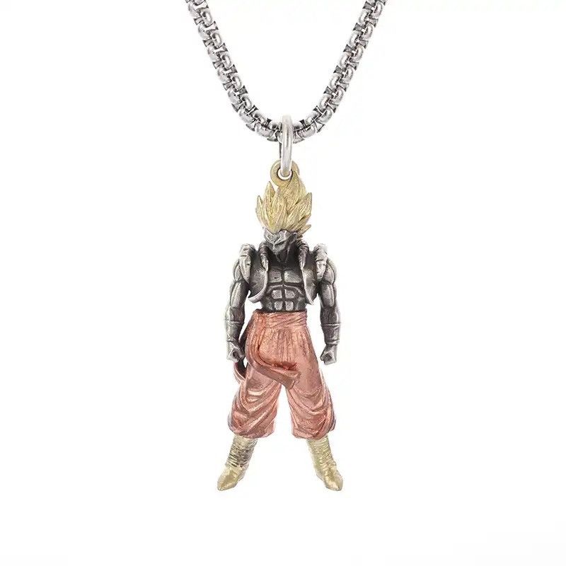 Jewelry Yellow Hair Muscular Man Pendant Necklace Size ONE SIZE - 3 Thumbnail