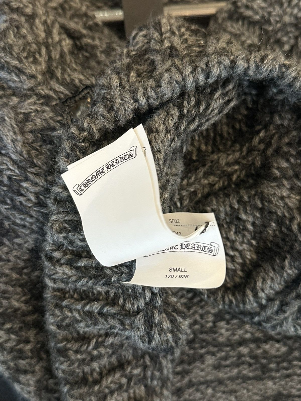 Chrome Hearts CHROME HEARTS WOOL PATCHED SWEATER Size S / US 4 / IT 40 - 7 Thumbnail