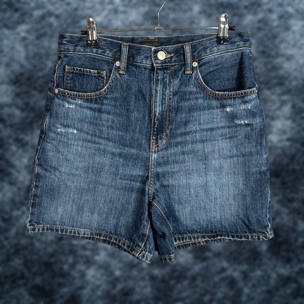 Uniqlo VINTAGE Uniqlo Bermuda Shorts Womens 27 Blue 100% Cotton Size 27" / US 4 / IT 40 - 1 Thumbnail