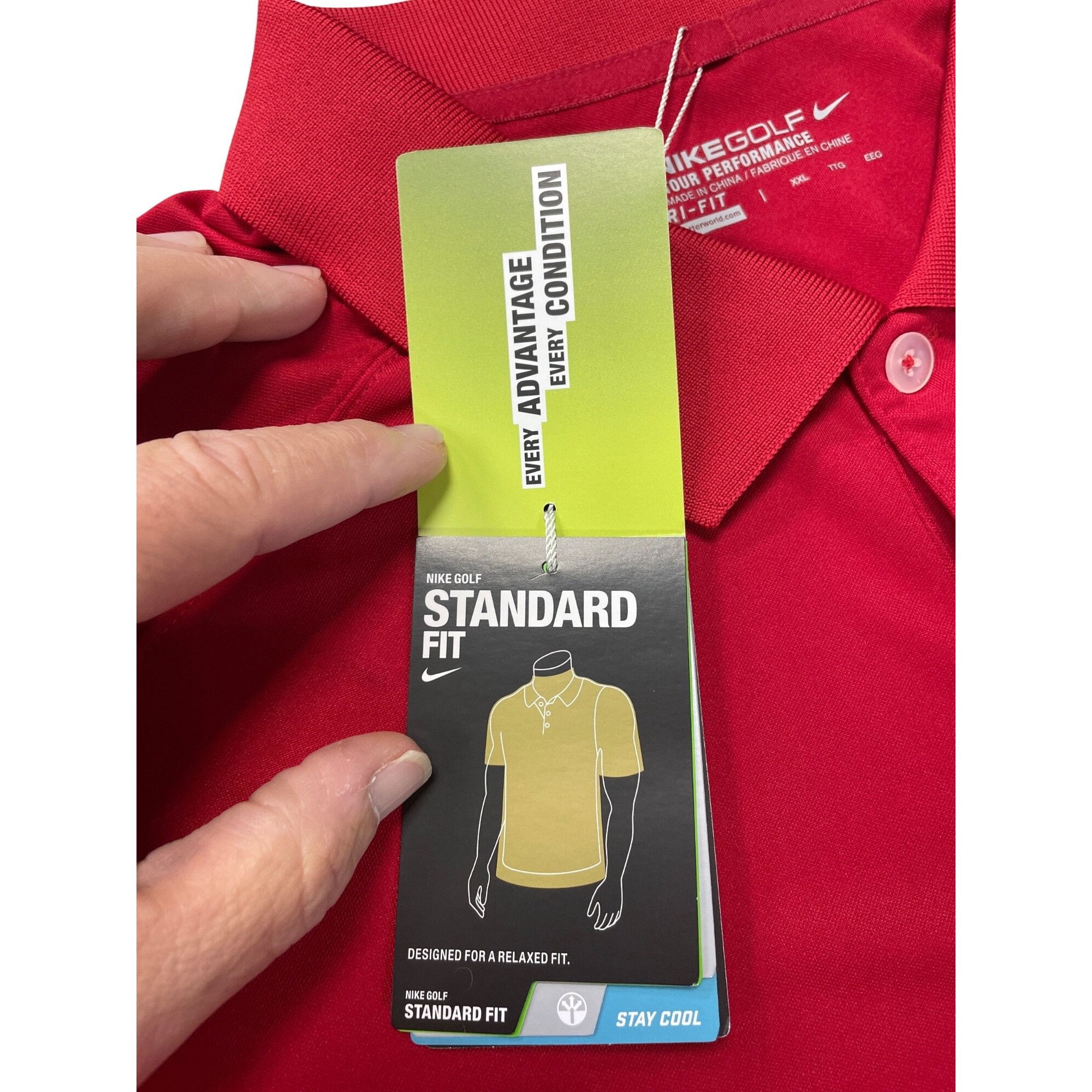 Nike Nike Golf Tour 2014 ALl Stars Embroided Patch Mens Red Polo Size US XXL / EU 58 / 5 - 7 Thumbnail