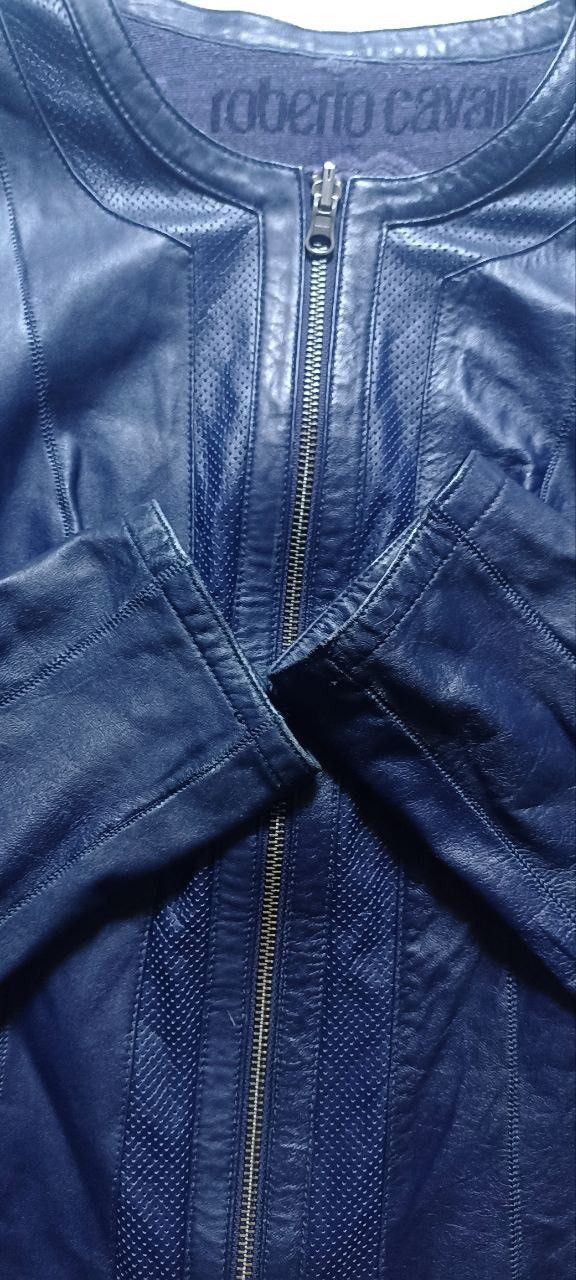 Roberto Cavalli Vintage Roberto Cavalli Double Sided Monogram Leather Jacket Size S / US 4 / IT 40 - 6 Thumbnail