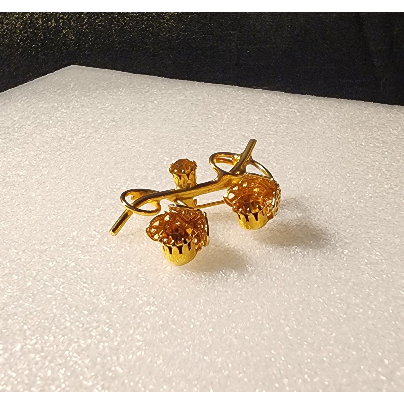 Other Vintage rhinestones tulip brooch pin Size ONE SIZE - 1 Thumbnail