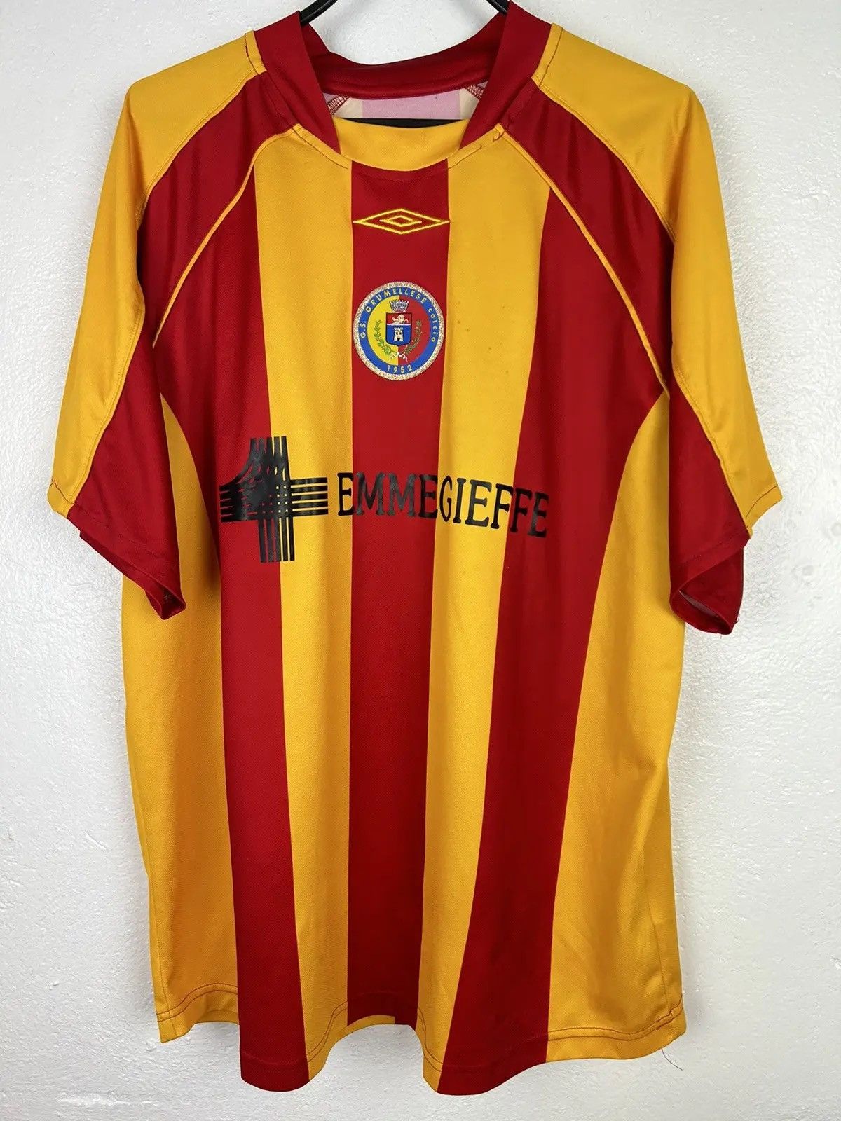 Vintage Vintage Umbro Grumellese Home Kit #16 Player Issue Jersey Size US XL / EU 56 / 4 - 1 Thumbnail