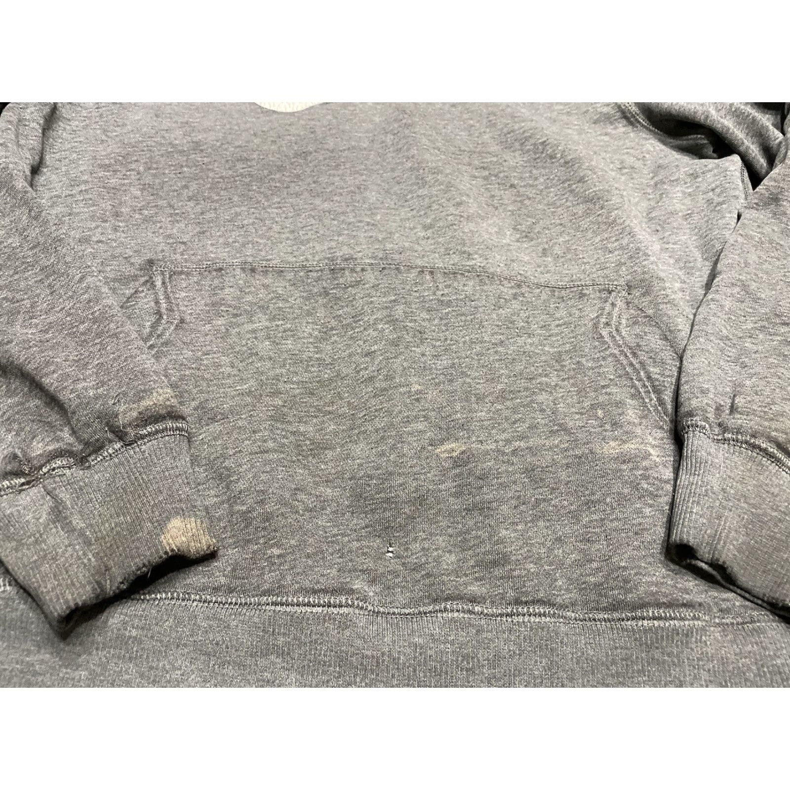 Nike VINTAGE Nike Center Logo Hoodie Sweatshirt M Gray Men's Pullover Logo 90s J6 Size US M / EU 48-50 / 2 - 2 Thumbnail