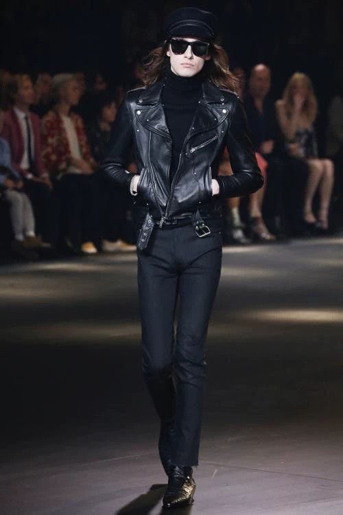 Saint Laurent Paris Saint Laurent Paris Butterfly sheepskin motorcycle leather Size US L / EU 52-54 / 3 - 6 Thumbnail