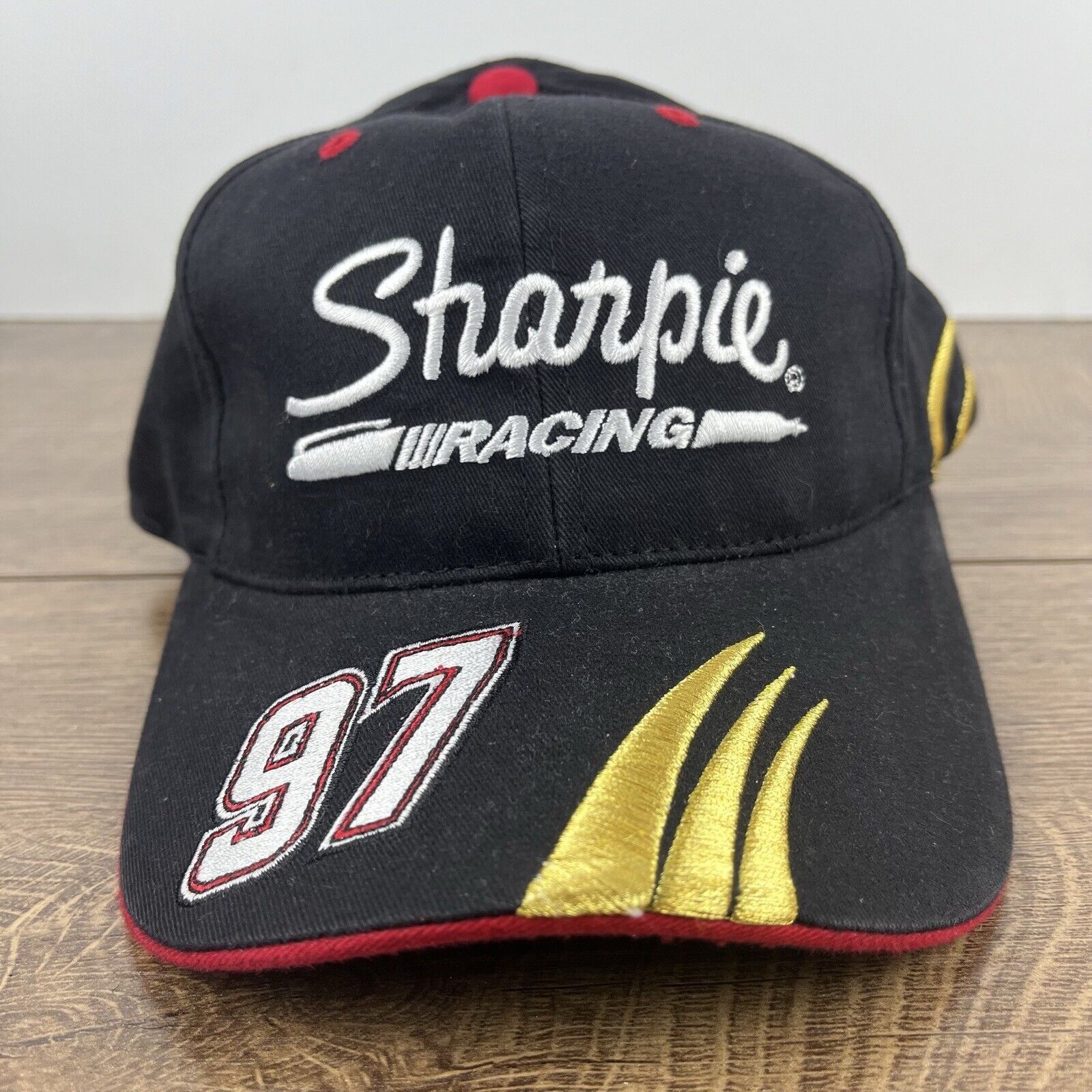 Other Kurt Busch Hat Sharpie Racing 97 Hat NASCAR Hat Black Hat Ad Size ONE SIZE - 4 Thumbnail
