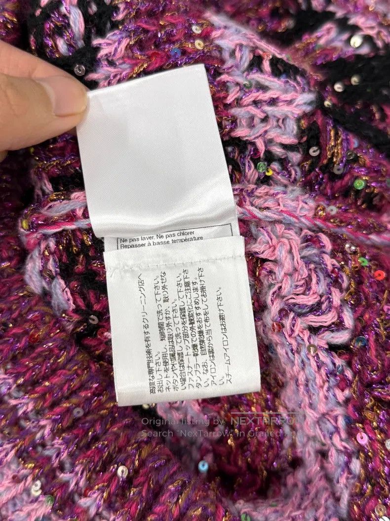 Chanel Chanel 24C Heavy Industry Colour Sequin Knitted Cardigan c Size XXS / US 00 / IT 34 - 6 Thumbnail