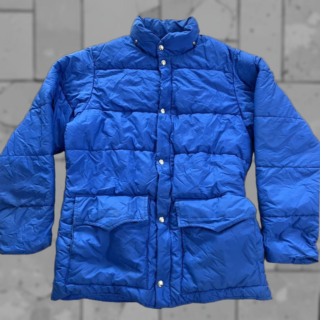 Vintage VINTAGE Woolrich Puffer Jacket Mens Medium Blue Size US M / EU 48-50 / 2 - 1 Thumbnail