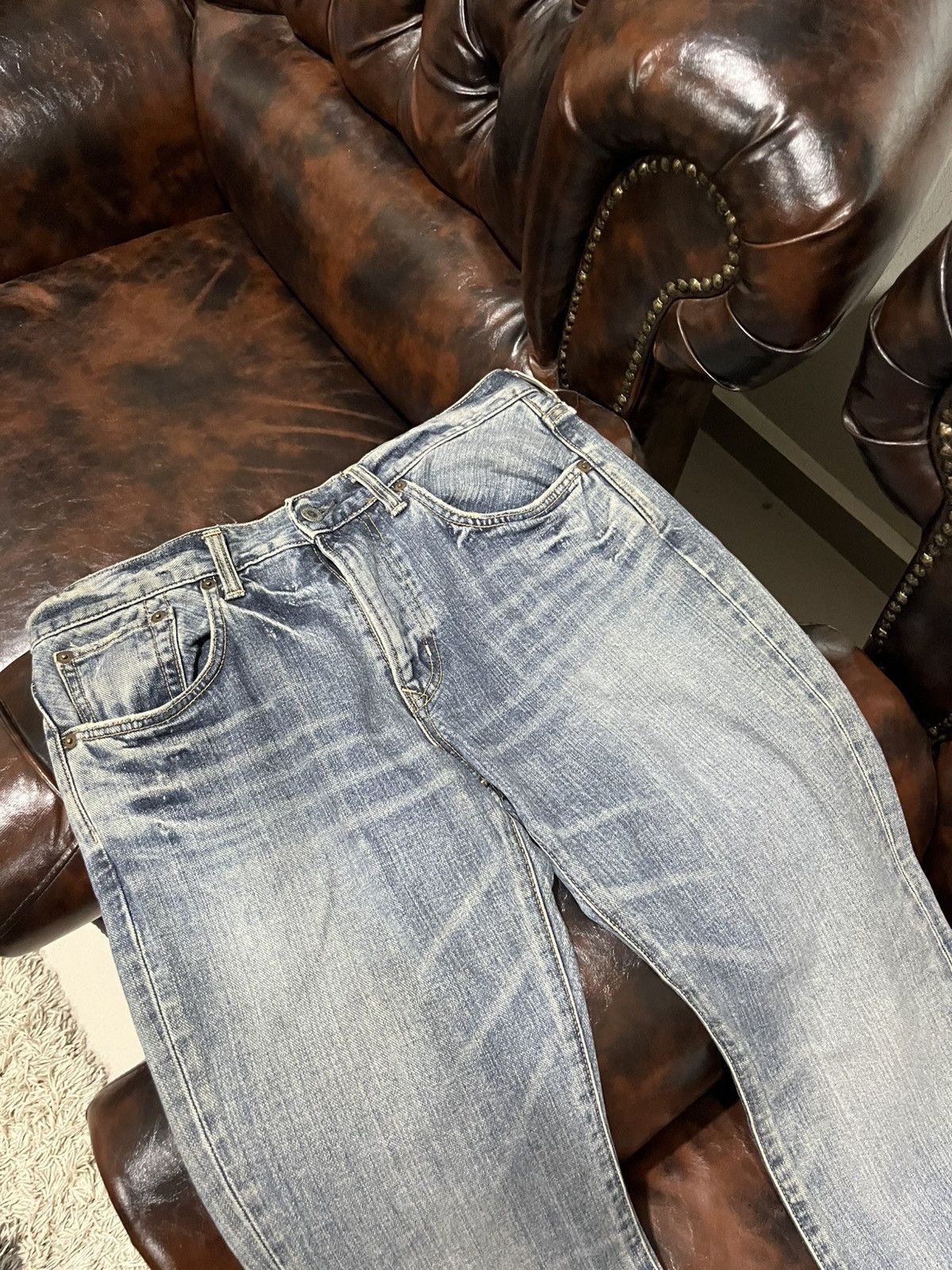 If Six Was Nine 💥Vtg Edwin Vintage Exclusive Flare Bootcut Denim Size US 33 - 4 Thumbnail