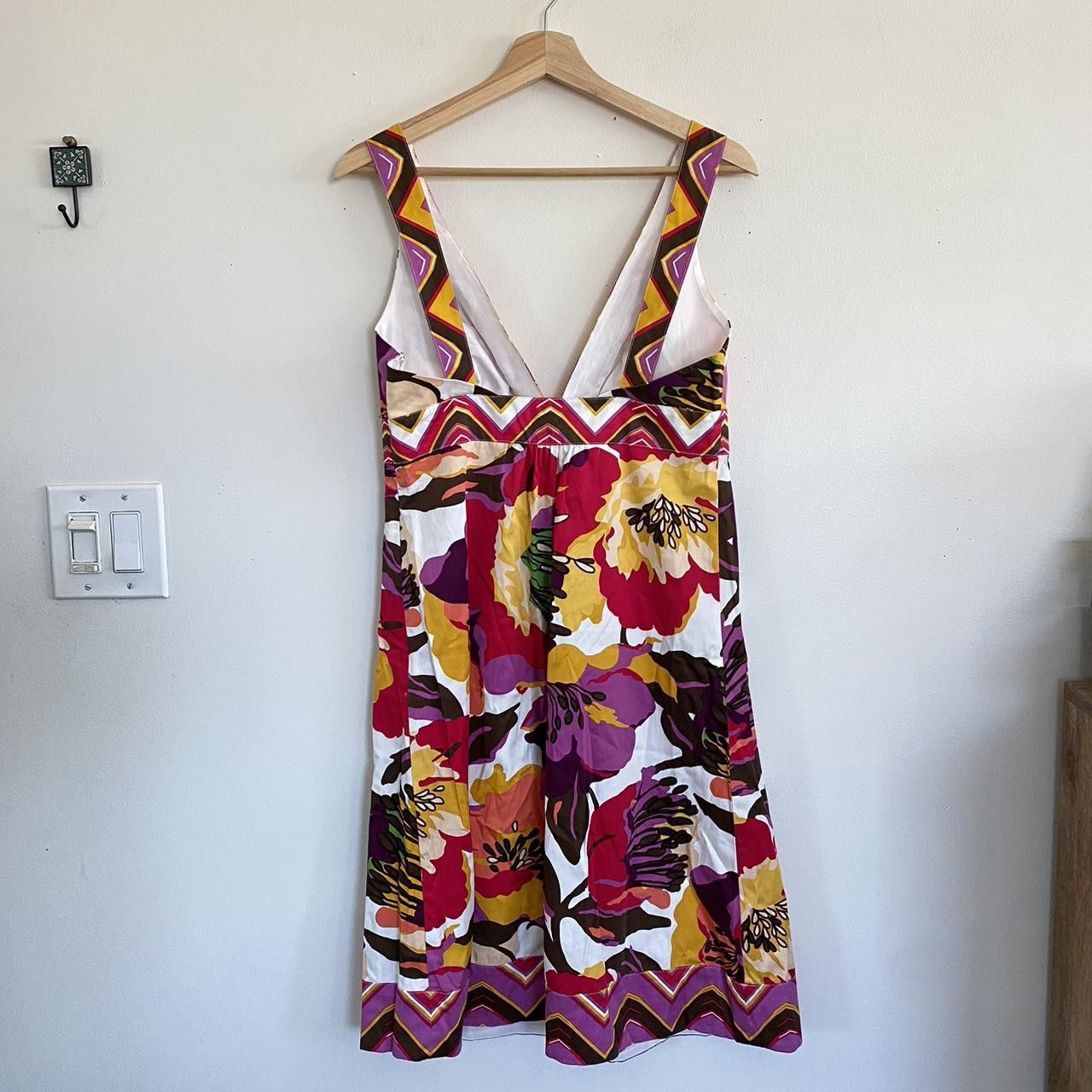 Designer ANA A NEW APPROACH MULTICOLOR DRESS 70S VIBE SIZE 6 WOMENS Size M / US 6-8 / IT 42-44 - 6 Thumbnail