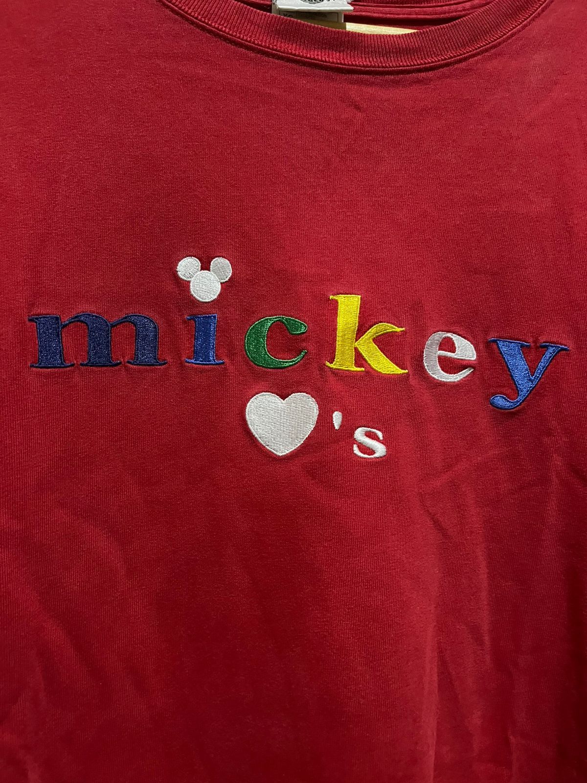 Disney × Mickey Mouse vintage disney mickey mouse word embroidery tee tshirt Size US XL / EU 56 / 4 - 1 Thumbnail