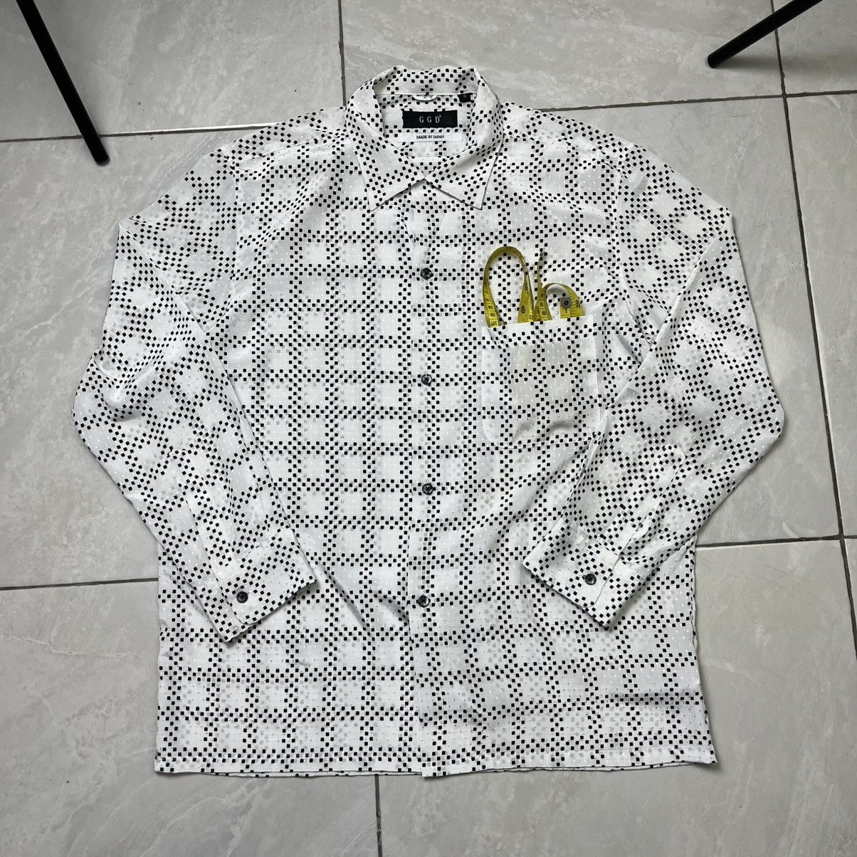 Japanese Brand GGD japan long sleeve button ups shirt Size US L / EU 52-54 / 3 - 7 Thumbnail