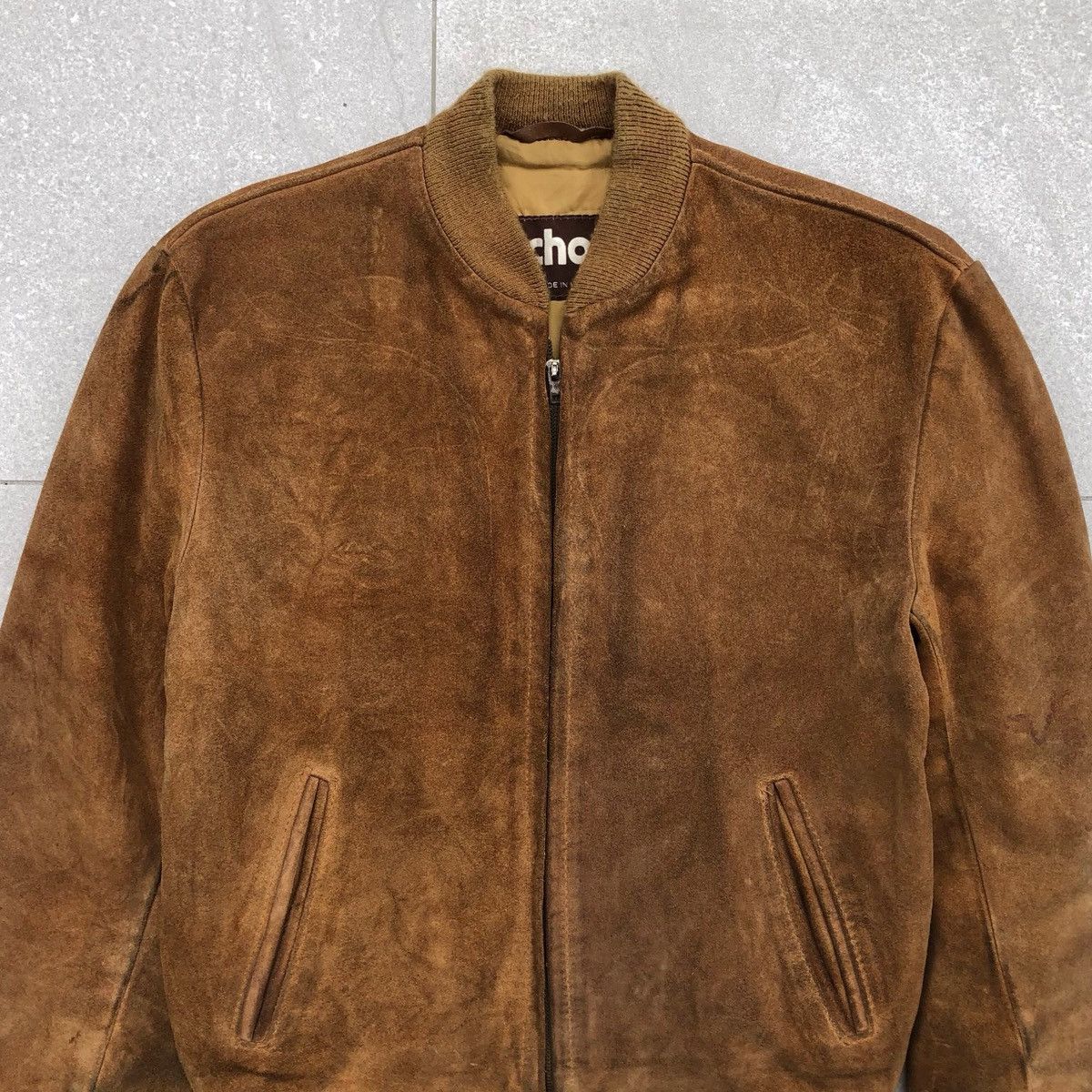 Schott Vintage SCHOTT NYC Suede Leather Bomber Jacket 🇺🇸 Size US M / EU 48-50 / 2 - 4 Thumbnail