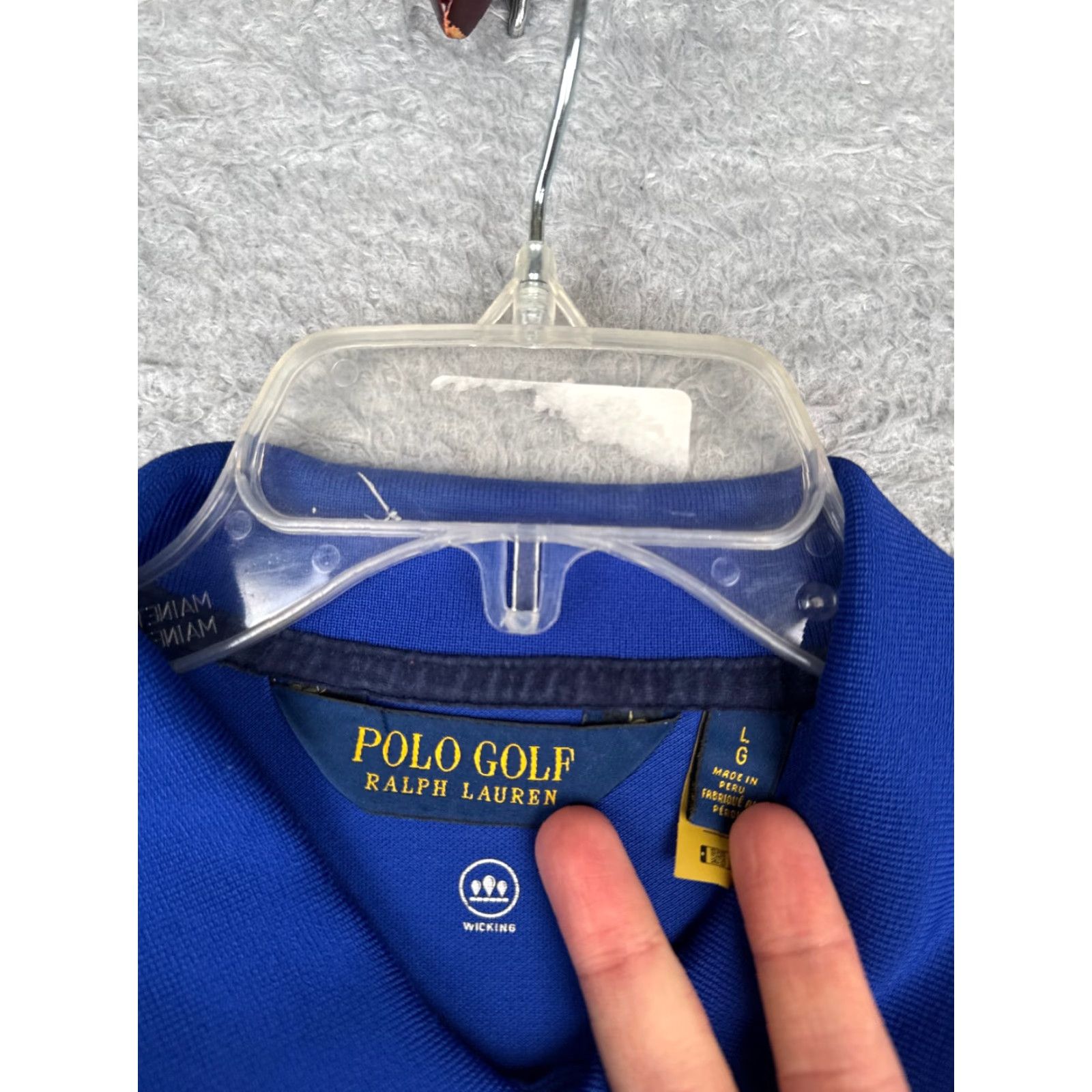 Ralph Lauren Polo Golf Shirt Men Large Blue 100% Cotton Short Sleeve Sports Polo Shirt Men Large Blue 100% Cotton Short Sleeve Size US L / EU 52-54 / 3 - 7 Thumbnail