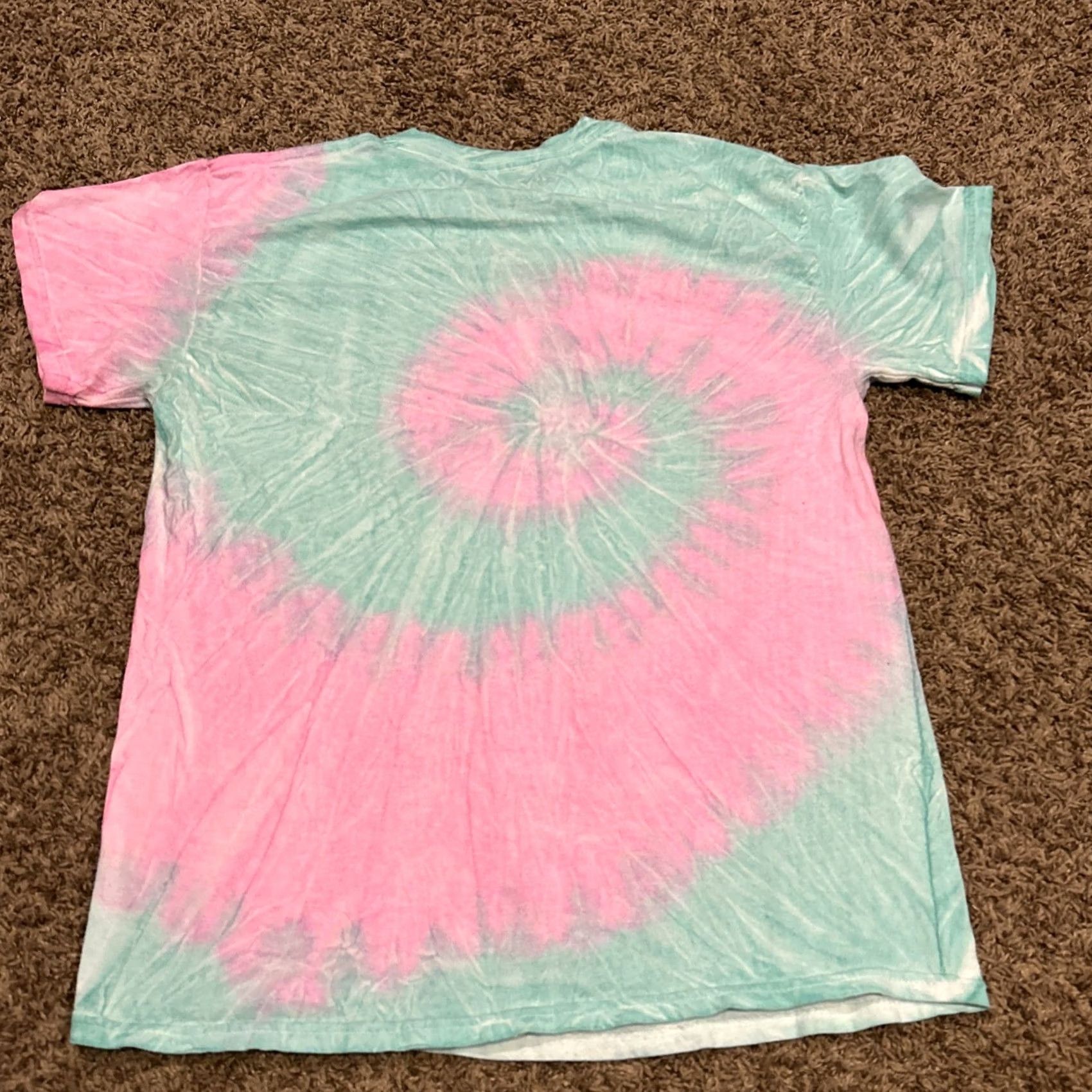 Vintage Spencers Shirt Womens Medium Pink Tie Dye Anime Girl Crew Neck Short Sleeve T-Shirt Size M / US 6-8 / IT 42-44 - 4 Thumbnail