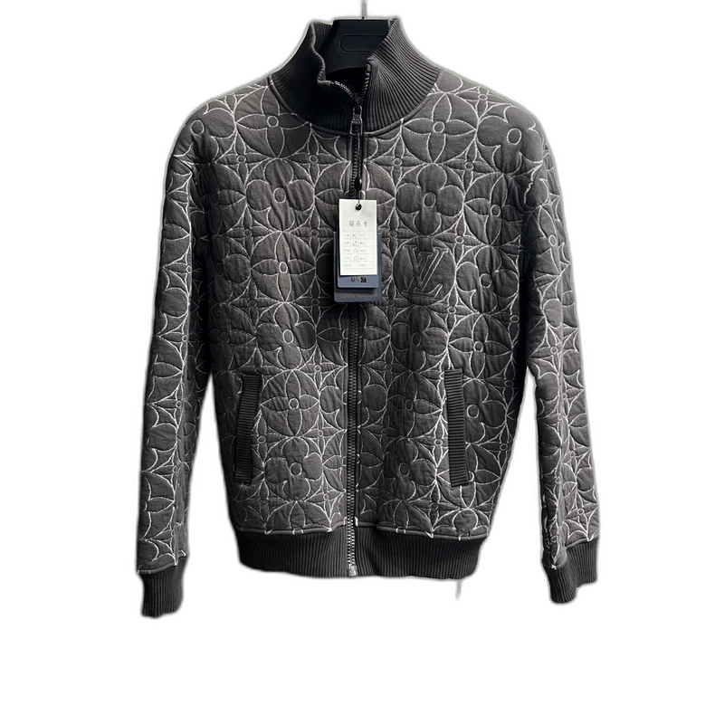 Louis Vuitton Louis Vuitton Gray Floral Embroidered Jacket Size US M / EU 48-50 / 2 - 1 Thumbnail