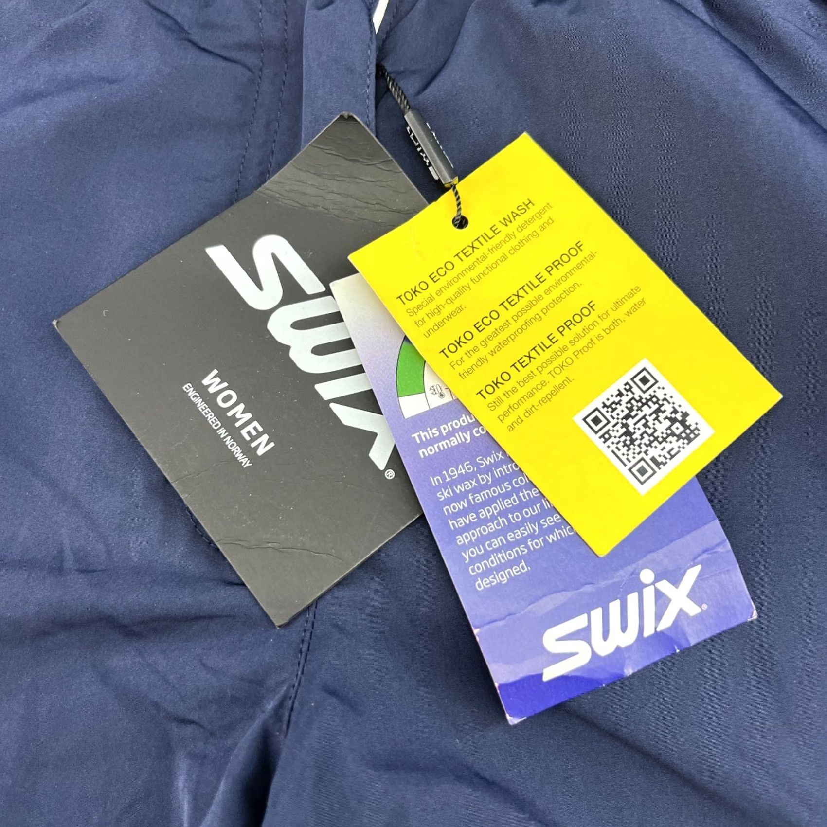 Vintage Swix Nordic X Cross Country Ski Pants Womens XL Blue Regular Softshell Lightweight Water Resistant Quick Dry Track Pants Skiing Womens XL Blue Swix Size 40" / US 18 - 4 Thumbnail