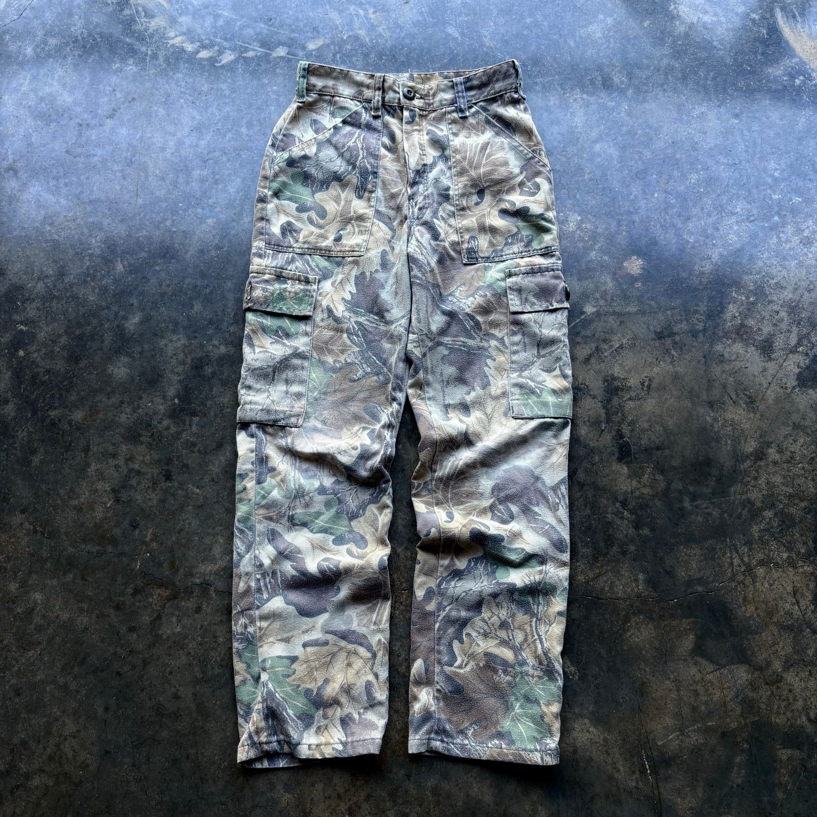 Realtree Vintage 90s Super Faded USA Made Tree Camo Pants Size US 26 / EU 42 - 3 Thumbnail