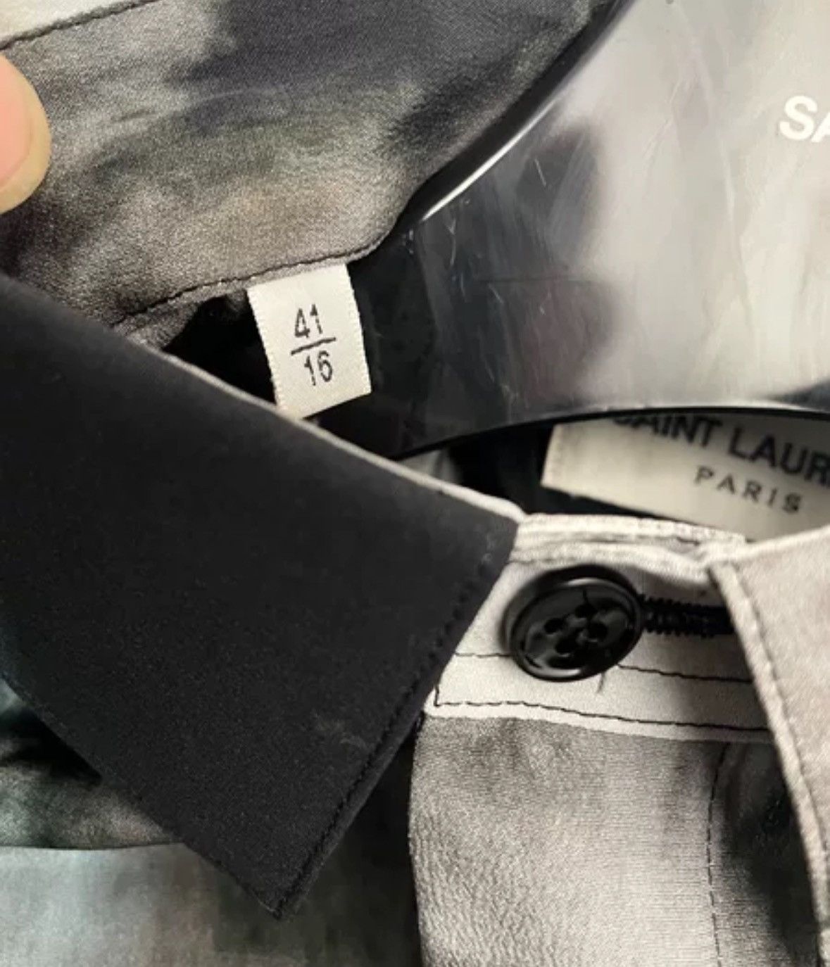 Saint Laurent Paris × Yves Saint Laurent Saint Laurent SLP Authentic 18 Spring/Summer Silk Shirt Size US S / EU 44-46 / 1 - 3 Thumbnail
