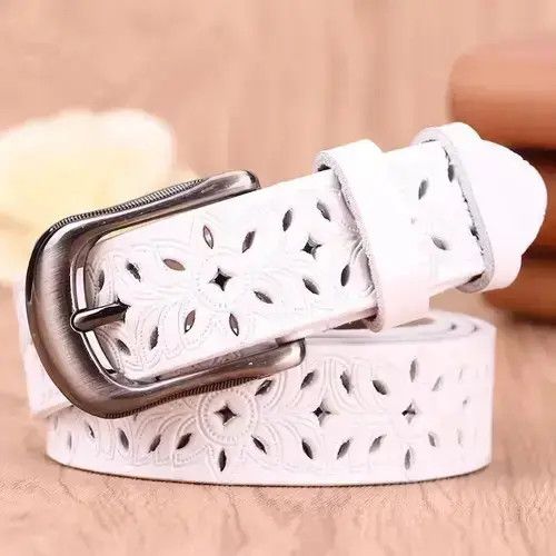 VIBE White Floral Theme Belt Size ONE SIZE - 1 Thumbnail