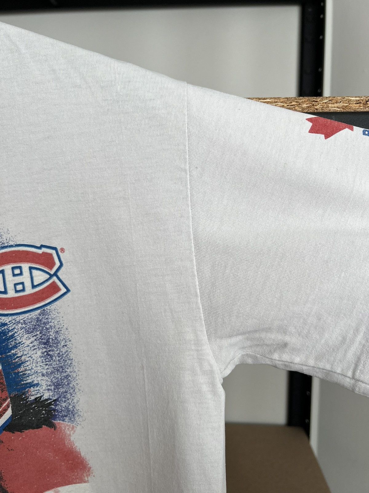 NHL Vintage 1993 Montreal Canadiens NHL Hockey Bulletin T-shirt Size US S / EU 44-46 / 1 - 12 Thumbnail