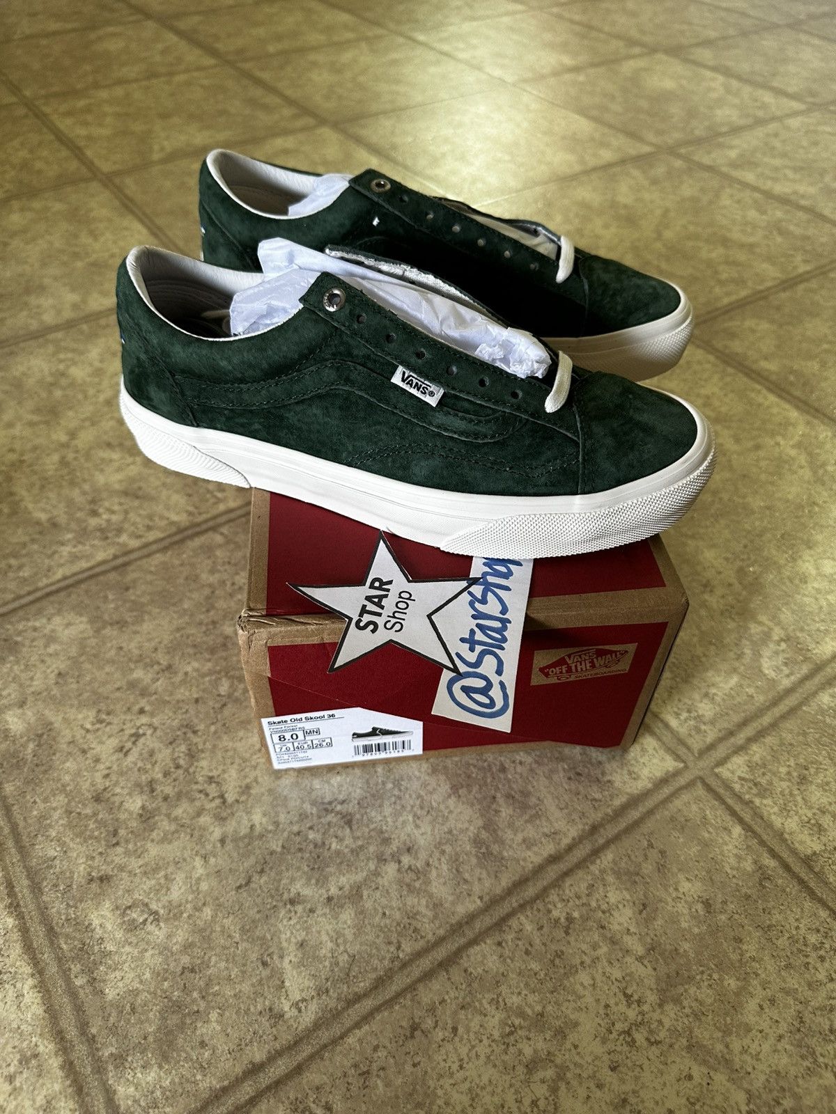 Palace × Vans Palace Forest Old Skool 36 Vans Size US 8 / EU 41 - 2 Thumbnail