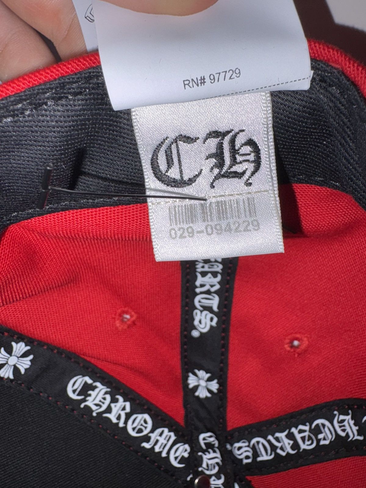 Chrome Hearts Chrome Hearts Red Snapback with Yellow Patched Size ONE SIZE - 7 Thumbnail