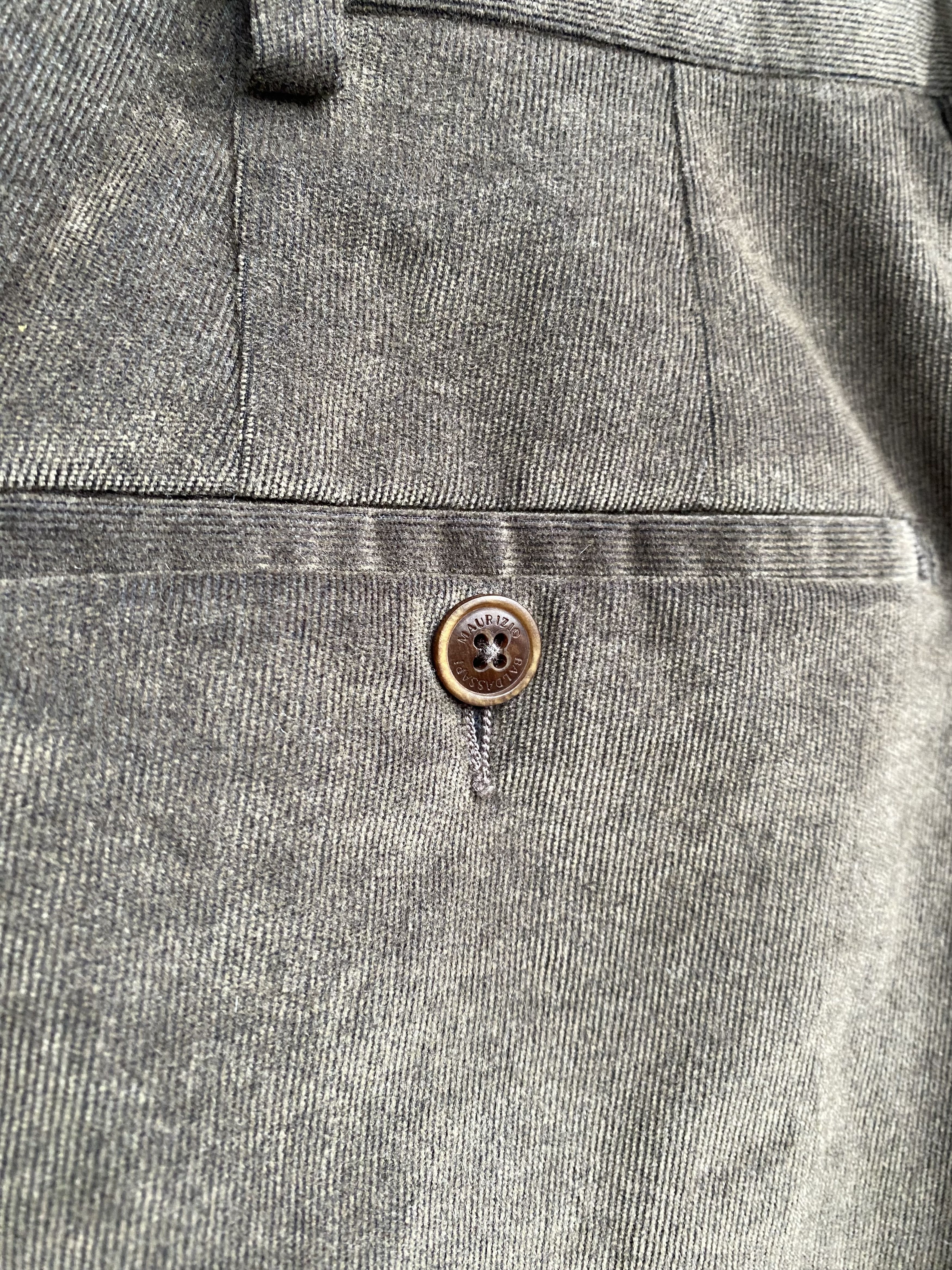 Maurizio Baldassari Maurizio Baldassari Corduroy Cropped Chino Trousers Size US 33 - 5 Thumbnail