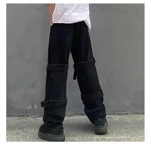 Japanese Brand × Jean High street ins strap work wear street jeans Size US 32 / EU 48 - 3 Thumbnail