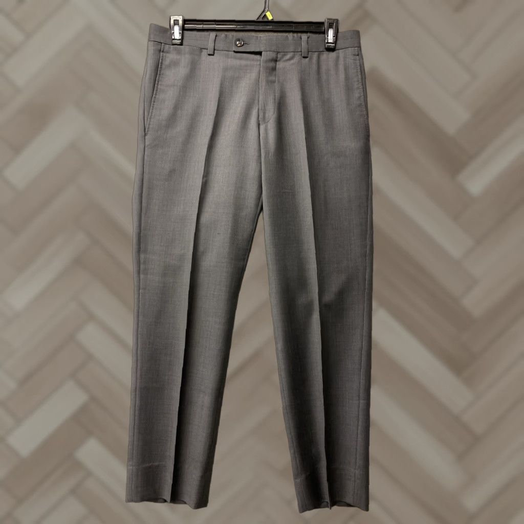 Ted Baker Ted Baker Pants Dress Men 33x30 Gray Wool / 164-31 Dress slacks Work Mens Regular Pants Size US 33 - 1 Thumbnail