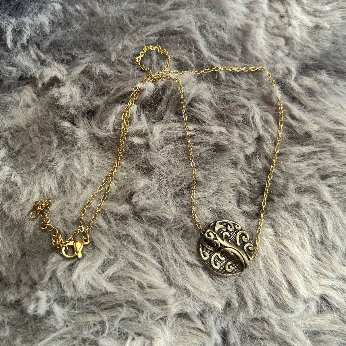 Handmade Handcrafted vintage filigree slider pendant necklace Size ONE SIZE - 7 Thumbnail