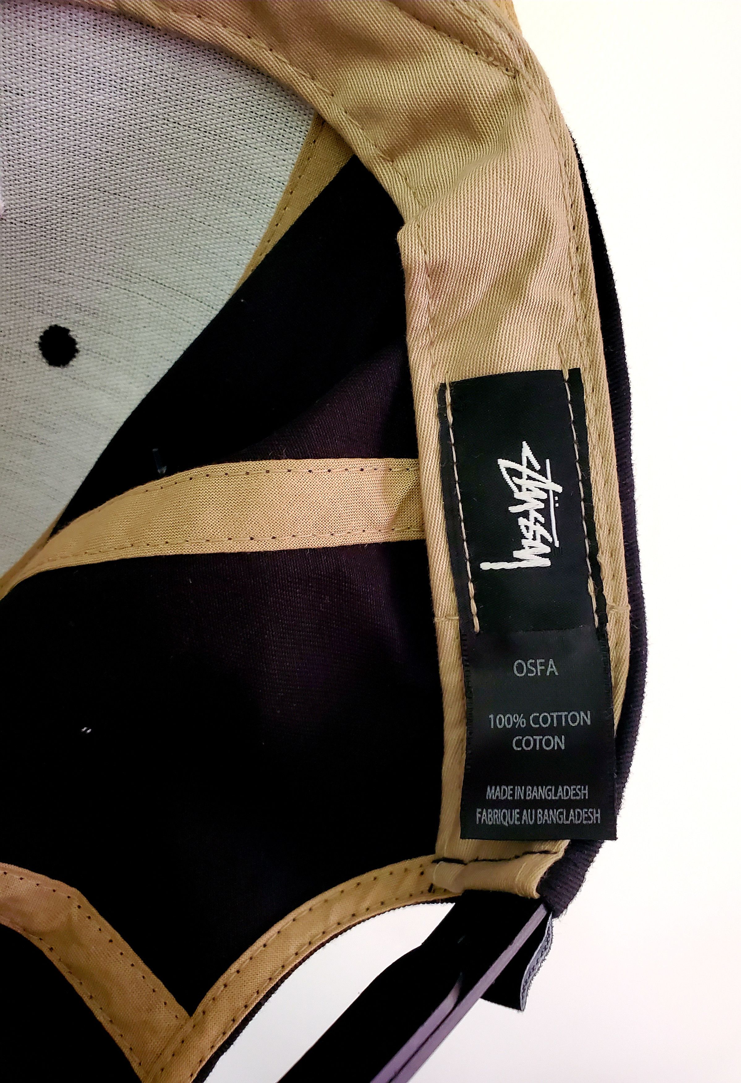 Stussy Stussy Snap back Black White Embroidery Logo one size Size ONE SIZE - 9 Thumbnail