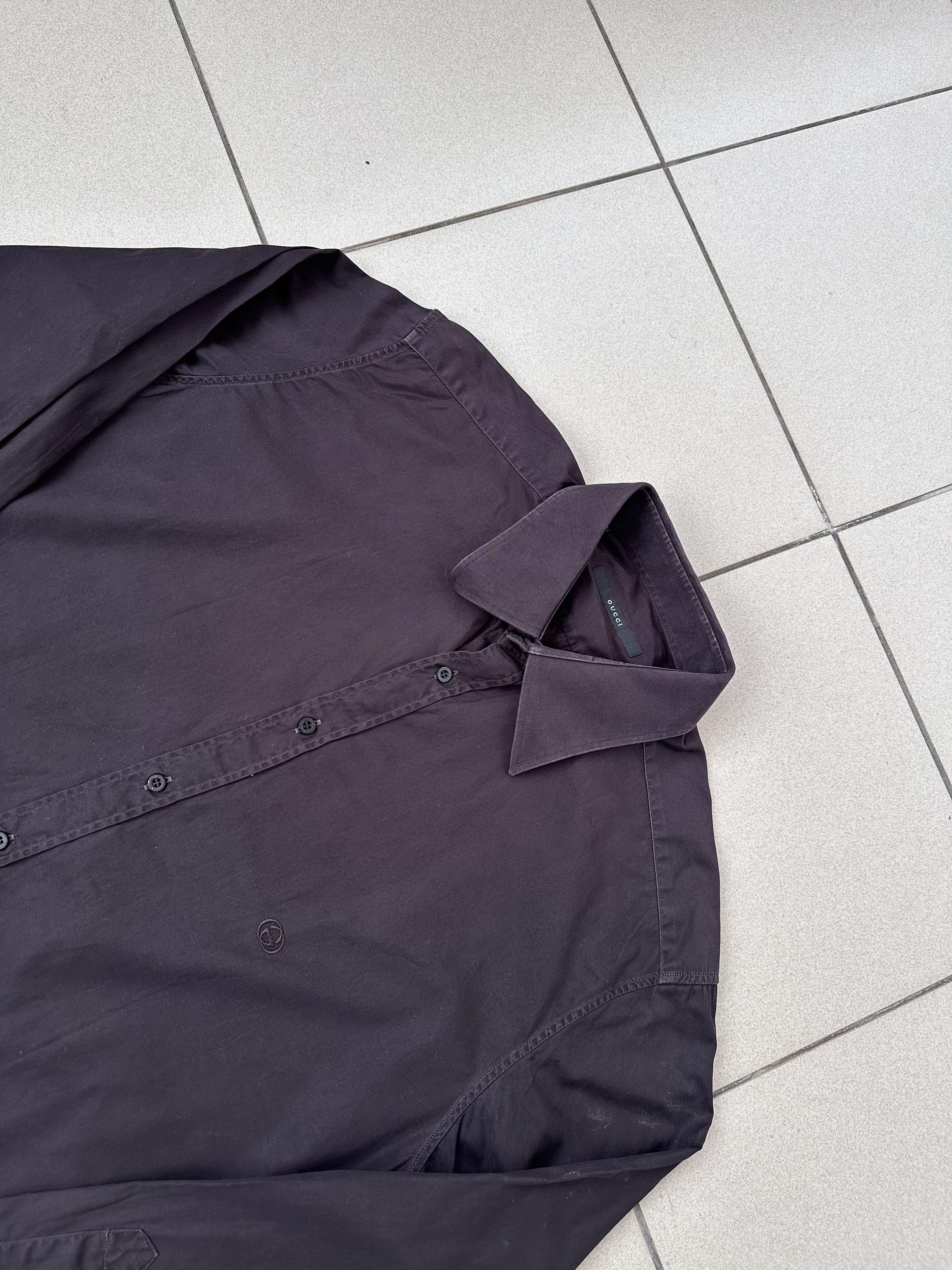 Gucci × Vintage Vintage Gucci elegant men button up shirt Size US L / EU 52-54 / 3 - 3 Thumbnail