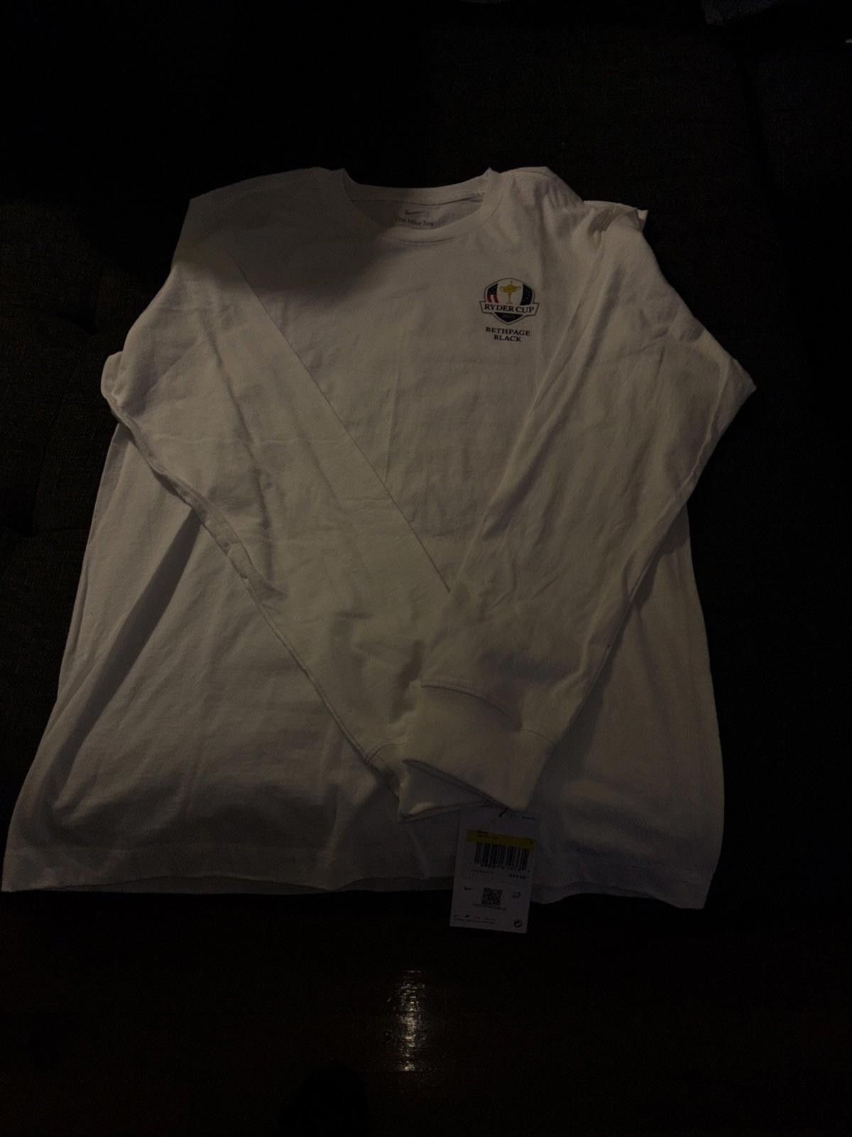 Nike Nike Lng slve 2025 Ryder cup Bthpge Small White NWT Size ONE SIZE - 3 Thumbnail