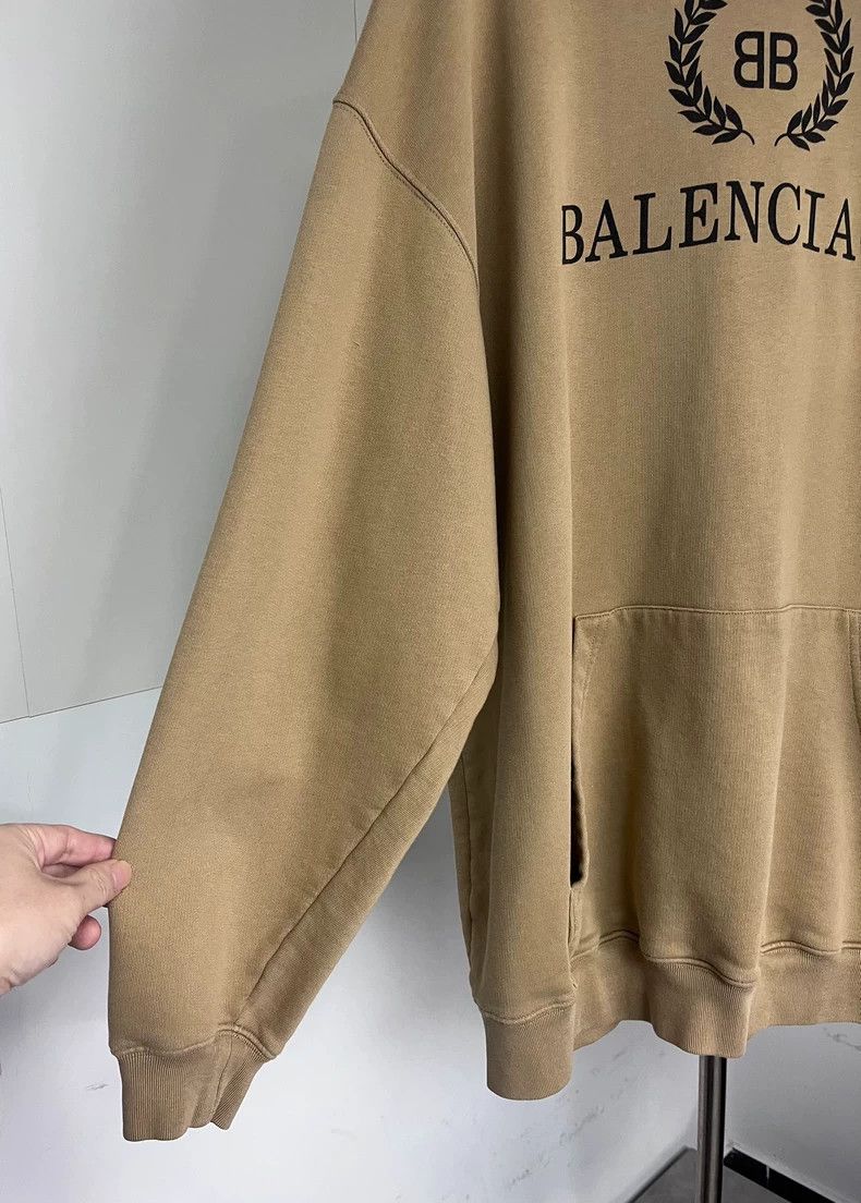 Balenciaga Balenciaga Khaki wheat ear hoodie Size US M / EU 48-50 / 2 - 2 Thumbnail