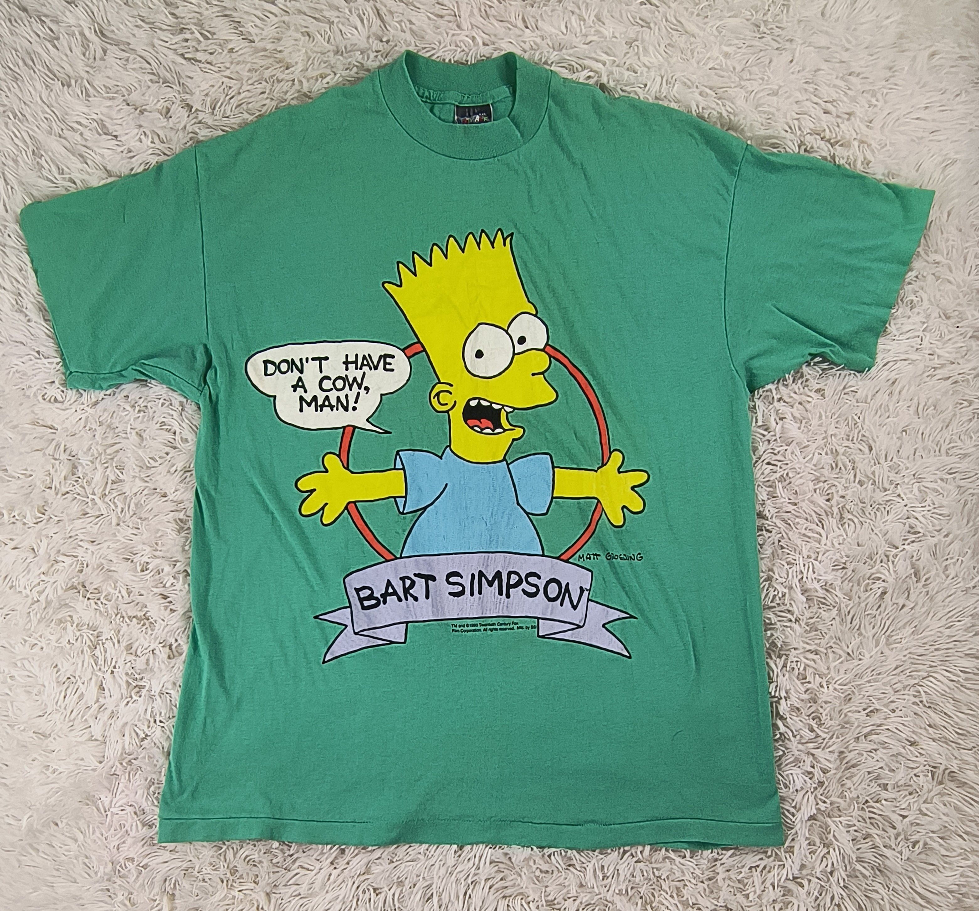 Vintage Vintage Bart Simpson 1990 tee Size US XXL / EU 58 / 5 - 2 Thumbnail