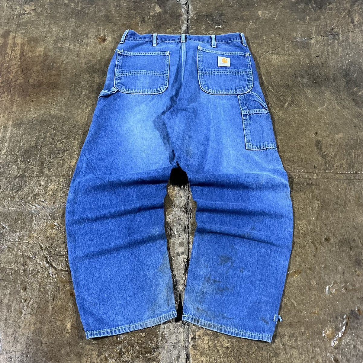 Carhartt × Vintage Crazy Vintage Carhartt Carpenter Jeans Faded Workwear Skater Size US 36 / EU 52 - 1 Thumbnail