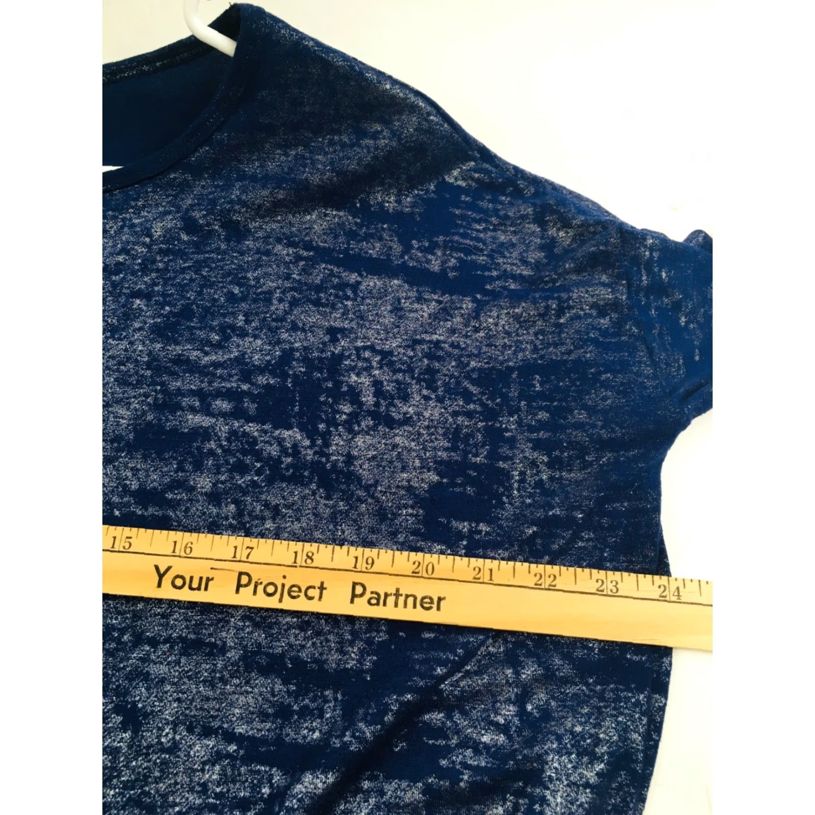 Vintage Lularoe Shirt Women's XS Navy Blue Short Sleeve Perfect Metallic Silver T-Shirt Size XS / US 0-2 / IT 36-38 - 4 Thumbnail